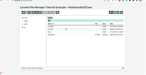 Laravel File Manager Tutorial Step By Step Danatec