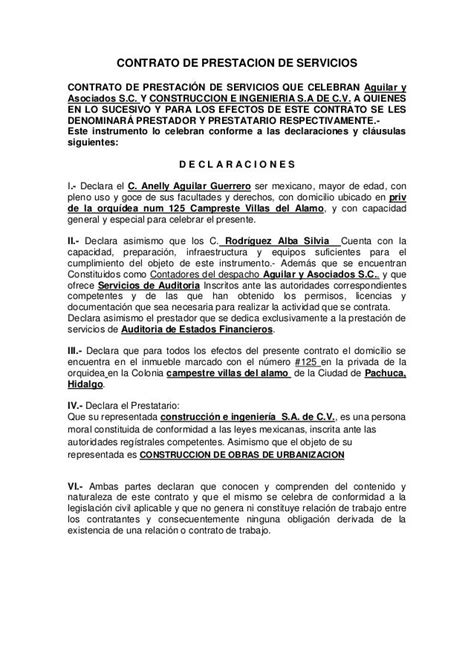 Como Hacer Un Contrato Por Prestacion De Servicios Actualizado Enero 2025