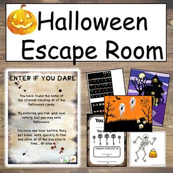 Halloween Escape Room Printable Puzzles By Hands On Teaching Ideas