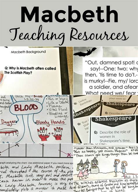 Macbeth Assessment Planning Lesson Teaching Resources Artofit