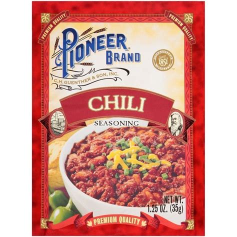 Pioneer Brand Chili Seasoning Oz Instacart