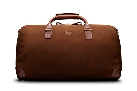 Brown Suede Commuter Suede Duffle Bag Bennett Winch