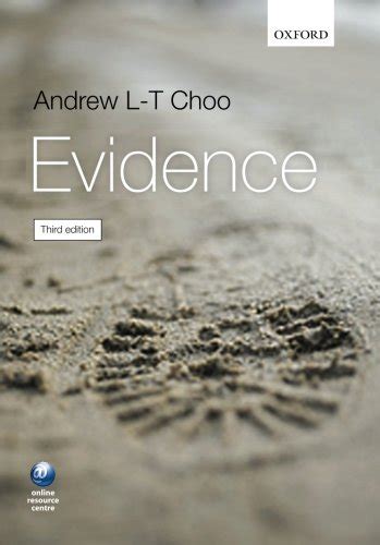 Amazon Evidence 9780199601158 Choo Andrew Books