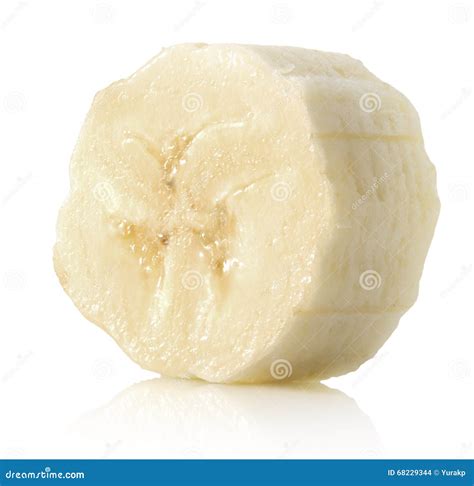 Banana Slice Isolated On The White Background Stock Photo Image Of