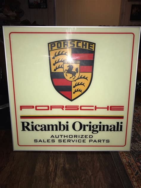 Porsche Ricambi Originali Illuminated Sign X Pcarmarket