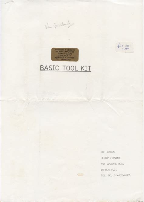 BASIC Tool Kit - Book - Computing History