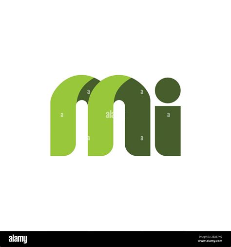 Initial Letter Mi Logo Or Im Logo Vector Design Template Stock Vector