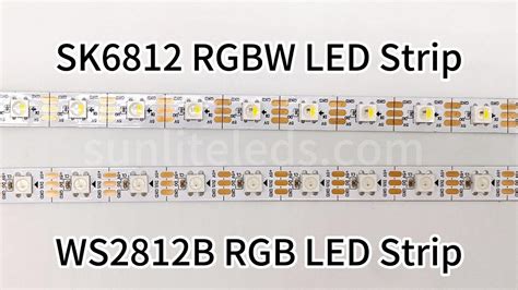 SK6812 VS WS2812B LED Strip Compare YouTube