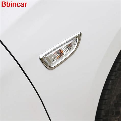 Bbincar Car Styling Abs Chrome Front Side Turn Signal Lamp Light Cover