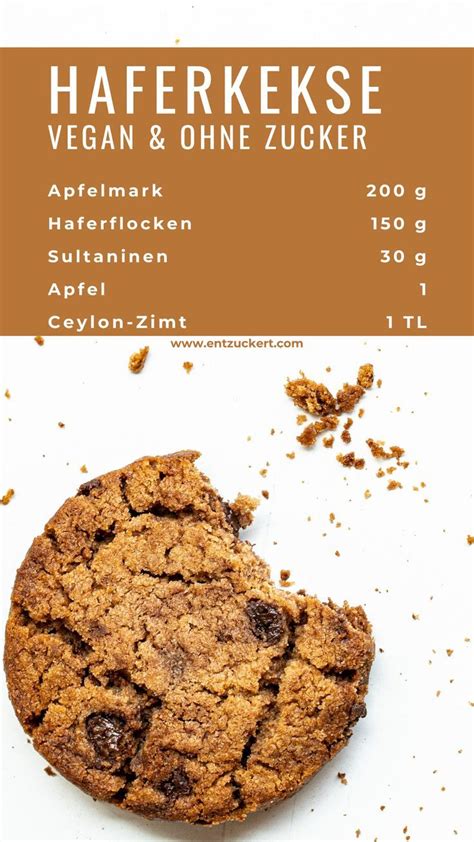 Hafer Kekse Rezept Ohne Zucker Vegan Gesund Mit Apfel Zimt Artofit