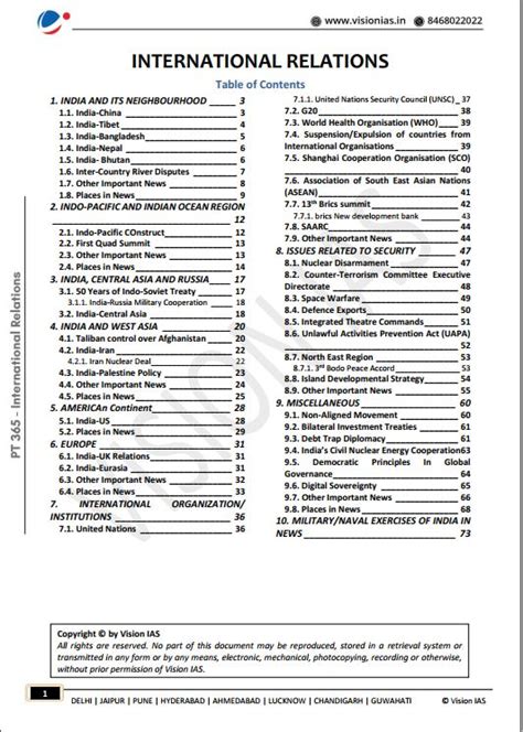 Vision Ias International Relations Pt 365 2022