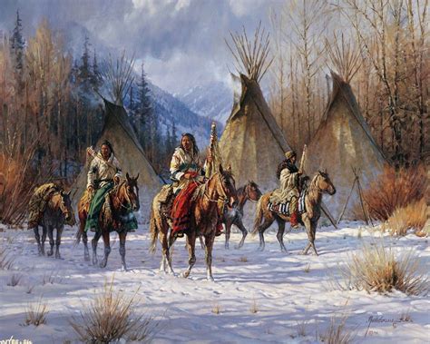 Native American Western Art Paintings Native American Art By Martin