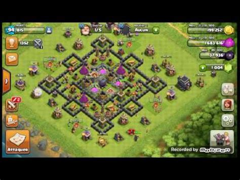 Clash Of Clan Une Petite Attaque En Gdc Passage A L Hdv En Live