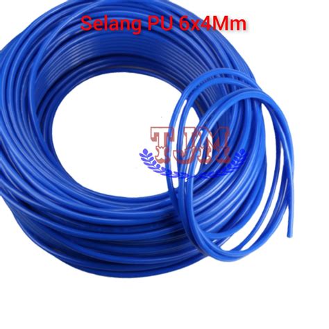 Selang Angin 6x4 Mm 10 Meter Selang Pu Selang Polyurethane 6mm X 4 Mm