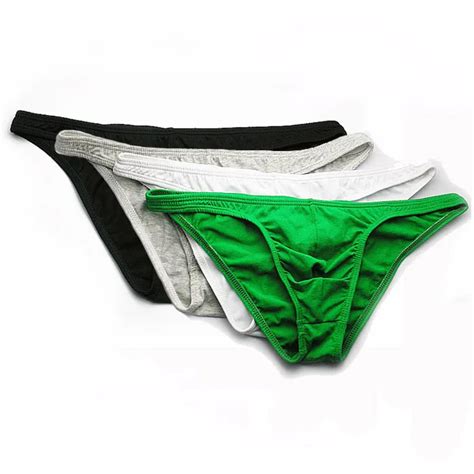 Retail High Quality Mens Sexy Pouch G String Thong Cotton Gay Men Underwear Briefs Sexy Men