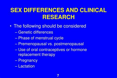 Ppt Gender Differences In Clinical Research Powerpoint Presentation