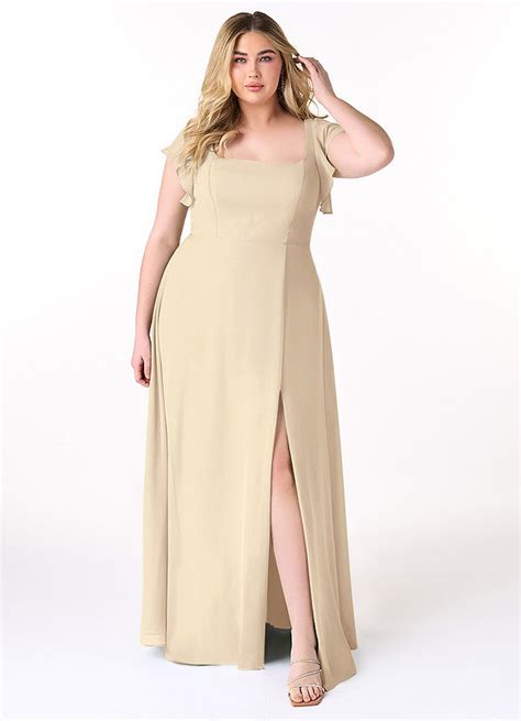 Champagne Plus Size Bridesmaid Dresses Azazie