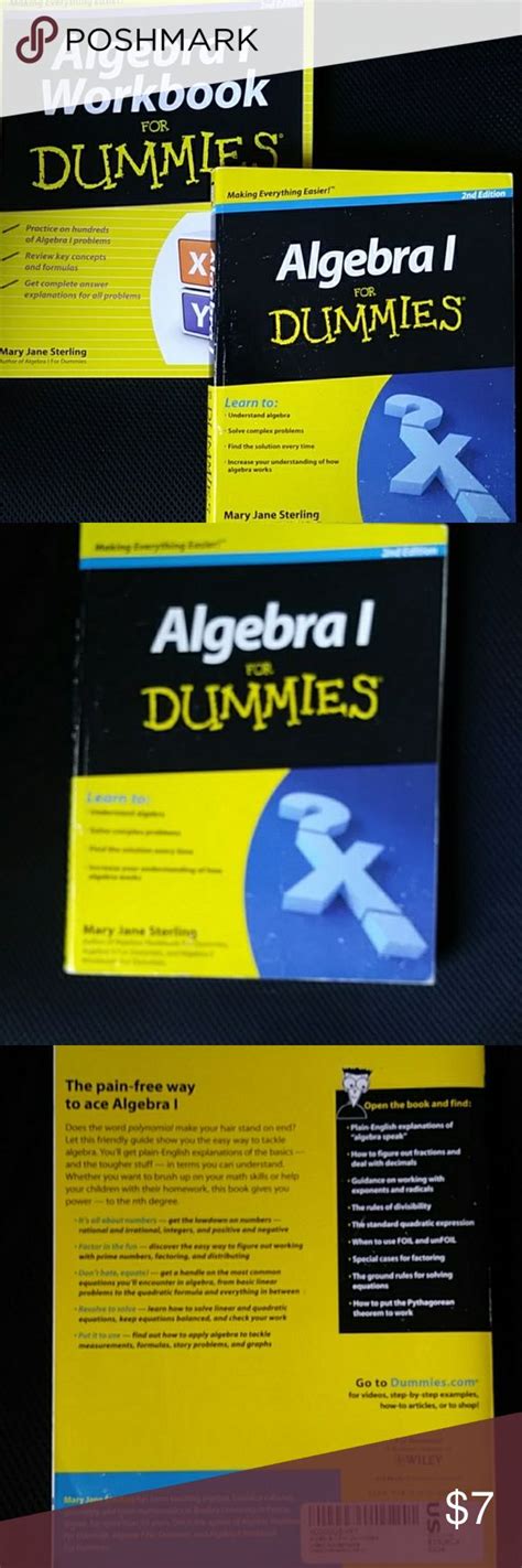 Algebra I Study Book And Workbook For Dummies Algebra I Workbook