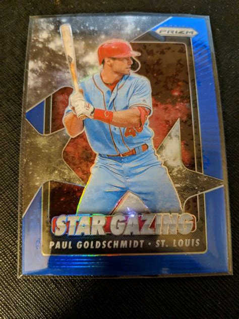 2020 Panini Prizm Paul Goldschmidt Star Gazing Carolina Blue Prizm