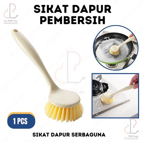 Jual Sikat Dapur Pembersih Cuci Piring Kompor Wastafel Wajan Gagang