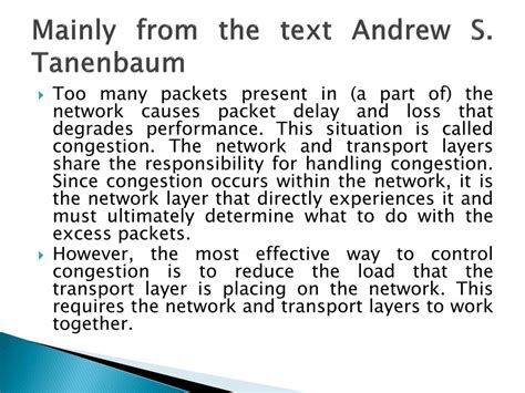 PPT Computer Networks CSE 4711 Lecture Segment 6 Congestion