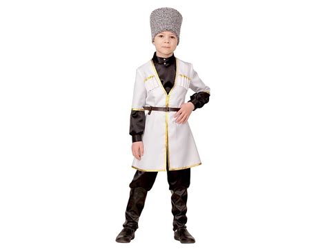 Карнавальный костюм Кавказский мальчик, рост 116 см, белый, Батик 21-16 ...