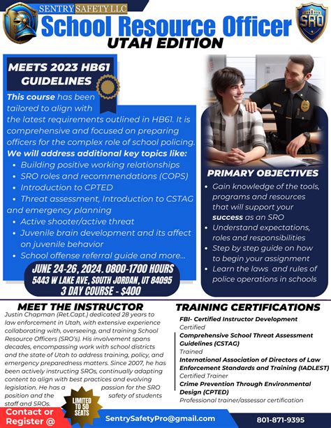 School Resource Officer - Utah Edition - Utah Police Training