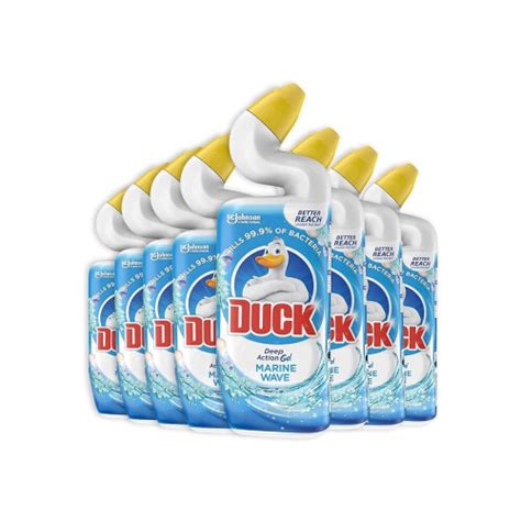 Duck Liquid Toilet Cleaner Deep Action Gel Marine 750 Ml Pack Of 8