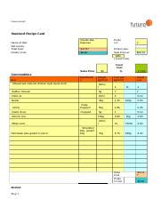 Sithkop Menu Src Docx Futura Group Standard Recipe Card Name Of