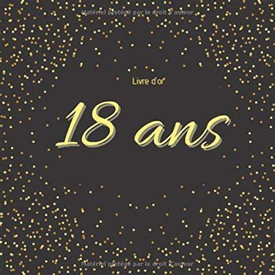 Livre D Or 18 Ans Livre D Or D Anniversaire 18 Ans Personnalisable