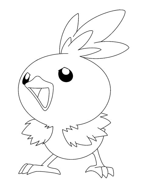 Pokemon Torchic Coloring Page Free Printable Coloring Pages For Kids