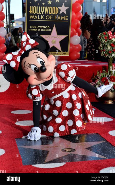 Minnie Mouse Honored With A Star On The Hollywood Walk Of Fame In Celebration Of Her 90th