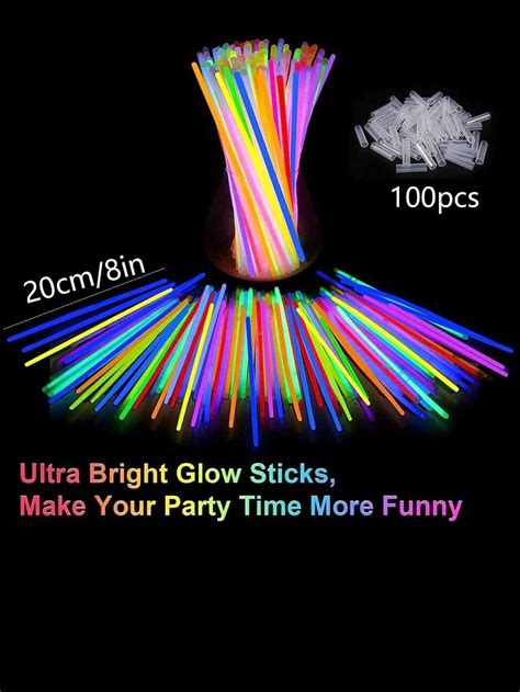 100 Glow Sticks Party Favors For Adults 100 Glowsticks Party Packs 7