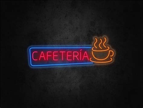 Neón Led Cafetería Personalizado Tienda Vinilos PUBLIPAUL