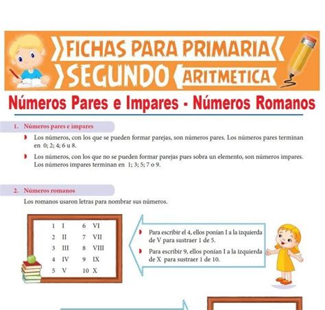 Ficha De N Meros Pares E Impares Para Segundo Grado De Primaria 159768