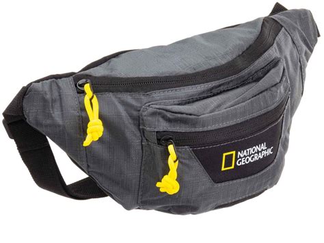 National Geographic Destination Bauchtasche Mit Rfid Blocker Grau