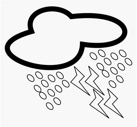 Cloud Lightning Weather Rain Storm Thunder Hail Storm Clipart