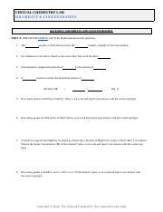 Solubility And Concentration Free Virtual Chemistry Lab Activity