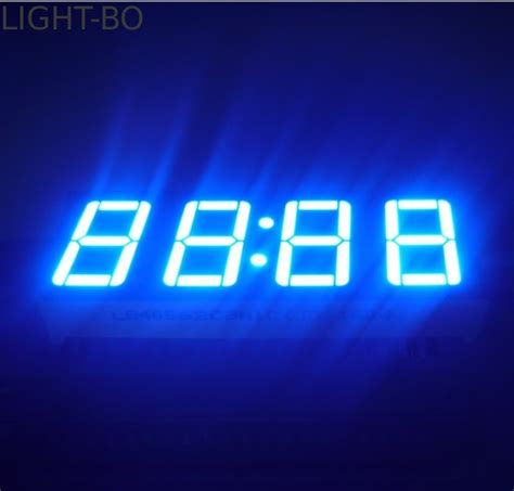 Ultra Blue LED Clock Display 0.56" , Led 4 dight 7 Segment Display 50.4*19*8MM