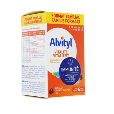 Alvityl Vitalité Comprimés Vitamines Dès 6 Ans Immunité