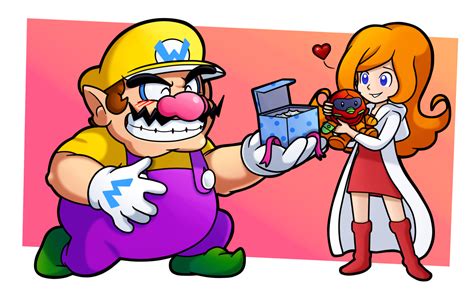 Wario And Mona Warioware Drawn By Nintendrawer Danbooru