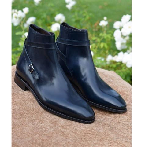 Handmade Men Black Leather Jodhpurs Boot Rebelsmarket