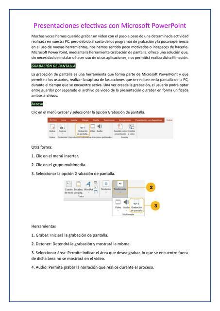 Presentaciones Efectivas Con Microsoft Powerpoint Erica Af Udocz