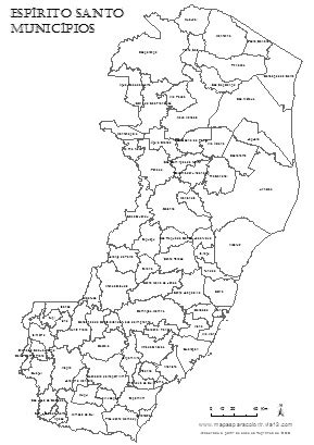 Mapa Do Esp Rito Santo Nomes De Todos Os Munic Pios Mapa