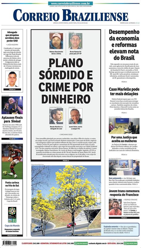 Capa Correio Braziliense Sábado 11 de Março de 2023