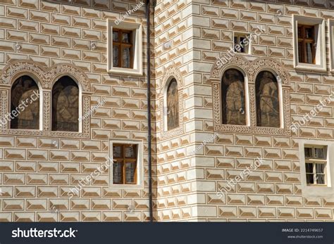 External Fresco Zeliv Premonstratensian Monastery Trckuv Stock Photo