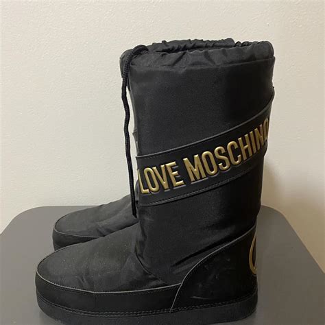 Love Moschino Moon Boots Size Medium 78 Depop