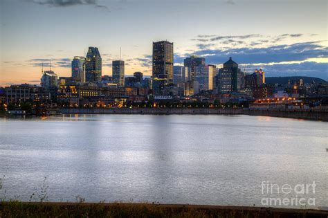 Montreal Quebec Skyline From Le Fleuve Saint Laurent Photograph By Bill