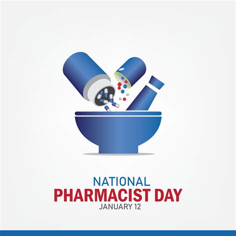 Vector Illustration On The Theme Of National Pharmacist Day Month