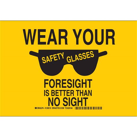 Safety Glasses Poster